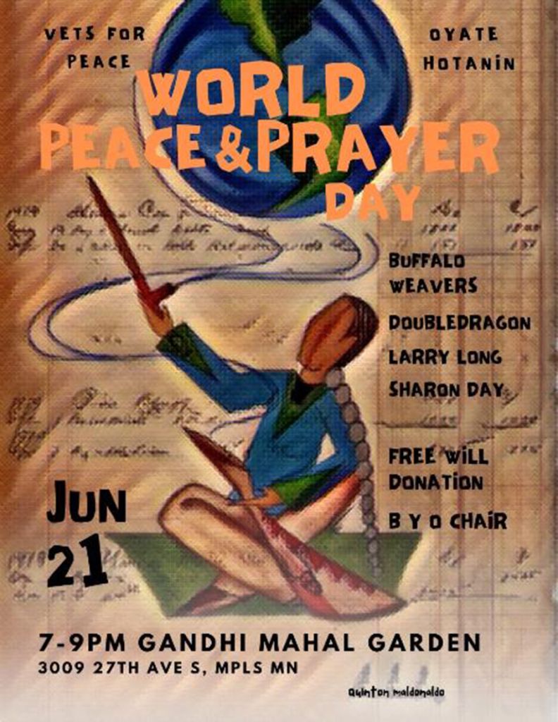 World Peace and Prayer Day Veterans for Peace Chapter 27